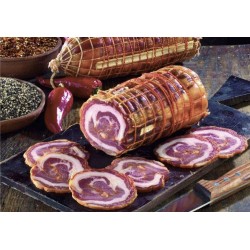 Pancetta Arrotolata Intera Piccante Artigianale Stagionata - kg.2,8 / 3