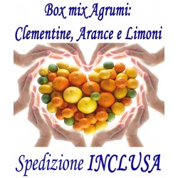 BOX MIX: Kg.9 di Agrumi: CLEMENTINE, ARANCE e LIMONI - TRASPORTO INCLUSO