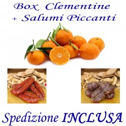 Box kg.15 di Clementine + Salsiccia e Soppressata Piccante con Trasporto INCLUSO
