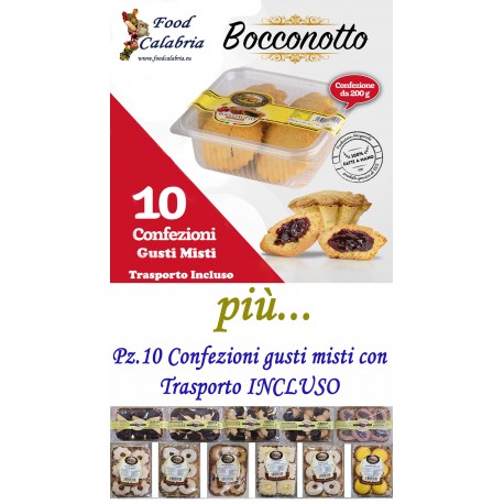Pz.10 Confezioni di BOCCONOTTI + Pz.10 Confezioni di dolci gusti misti