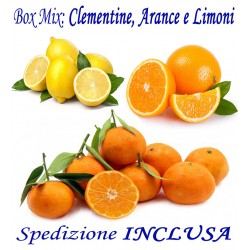 BOX MIX: Kg.21 di Agrumi: CLEMENTINE, ARANCE e LIMONI - TRASPORTO INCLUSO
