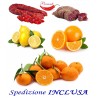 Box Mix PRENOTA Kg.14 di Agrumi di cui: CLEMENTINE, ARANCE e LIMONI + SALSICCIA e SOPPRESSATA PICCANTE CON TRASPORTO INCLUSO