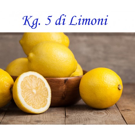 Kg. 5 di LIMONI di Corigliano-Rossano - Buccia Edibile